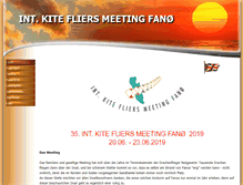 Tablet Screenshot of kitefliersmeetingfanoe.de